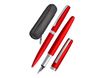 Online Eleganza - Parure stylo à bille/stylo plume - rouge satin