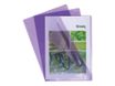 Exacompta - 10 Pochettes coin lisses - A4 - 13/100 - violet translucide