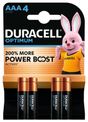 DURACELL Optimium - 4 piles alcalines - AAA LR03