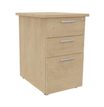 Caisson bout de bureau EXPRIM/LOFTER - L47 x P60 cm - imitation chêne clair