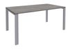 Bureau simple IRIS - L140 cm - Pieds aluminium - plateau imitation Chêne gris