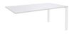 Bureau simple IRIS - L120 cm - Plan suivant - Pieds blanc - plateau Blanc perle