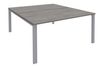 Bureau Bench IRIS - L180 cm - Plan de départ - Pieds aluminium - plateau imitation Chêne gris