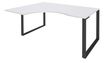 Burocean Urban - Escritorio - acodado a la izquierda - blanco perla - carbón base