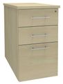 Caisson bout de bureau IRIS - L43 x P80 cm - imitation Erable