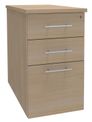 Caisson bout de bureau EXPRIM/LOFTER - L47 x P80 cm - imitation chêne clair