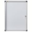 Nobo - Vitrine d'intérieur extra plate - 4 feuilles A4 - surface magnetique - porte battante - 51 x 68 x 2,5  cm