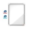 Nobo - Vitrine d'affichage - 4 feuilles A4 - surface magnetique - porte battante - 49,3 x 66,7 x 4,3 cm