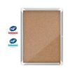 Nobo - Vitrine d'affichage - 4 feuilles A4 - surface liege - porte battante - 49,3 x 66,7 x 4,3 cm