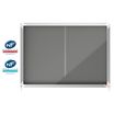 Nobo - Vitrine d'affichage - 8 feuilles A4 - surface en feutre gris - porte coulissante - 92,2 x 66,5 x 6,3 cm