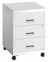 Caisson mobile - 3 tiroirs - blanc
