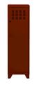 Casier de bureau avec pieds - 133 x 40 x 40 cm - terracota