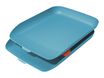 Leitz Cosy - 2 Corbeilles à courrier plastique - bleu