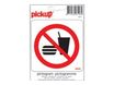Pickup - Pictogramme rond - Nourriture / boissons interdites - 100 mm