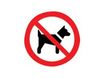 Pickup - Pictogramme rond - Interdit aux chiens - 200 mm