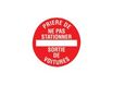 Pickup - Pictogramme rond - Stationnement interdit/sortie de voiture - 200 mm