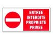 Pickup - Plaque de signalisation - 300 x 150 mm - entrée interdite