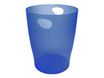 Exacompta Ecobin - Corbeille à papier 15L - bleu royal translucide