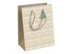 Clairefontaine Instinct Medium - Sac cadeau kraft blanc - 21,5 cm x 10,2 cm x 25,3 cm