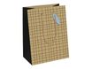 Clairefontaine Minimalist Medium - Sac cadeau kraft noir - 21,5 cm x 10,2 cm x 25,3 cm