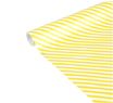 Clairefontaine Excellia Tiny Rolls - Papier cadeau rayures jaune - 35 cm x 5 m - 80 g/m²