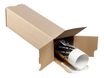 Tube d'expédition carré - 10,5 cm x 10,5 cm x 70 cm - Torraspapel