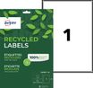 Avery - 15 Étiquettes recyclées blanches - 199,6 x 289,1 mm - Impression laser ou jet d'encre - réf LR7167-15