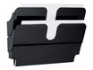 Durable Flexiplus - Trieur mural porte-document - 2 cases A4 horizontal - noir