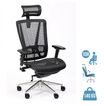 Fauteuil de bureau VASEAT - accoudoirs réglables - appui-tête intégré - noir
