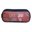 Trousse rectangulaire Lililou - 2 compartiments - rose - Bagtrotter