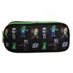 Trousse rectangulaire Minecraft - 2 compartiments - noir - Bagtrotter