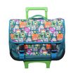 Cartable à roulettes Minecraft 38 cm - 2 compartiments - vert - Bagtrotter
