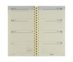 Recharge pour agenda 16 mois - 1 semaine sur 2 pages - 9 x 16 cm - Brepols