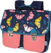 Cartable By Oberthur Girl 38 cm - 2 compartiments - marine et rose - Exclusivité Bureau Vallée - Oberthur