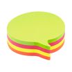 Global Notes - Notes adhésives - 200 feuilles - En forme de bulle - 70 x 70 mm - couleurs assorties