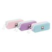 Trousse rectangulaire Teknik Pastel - 2 compartiments - 3 modèles disponibles - Viquel