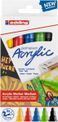 Edding 5100 - Pack de 5 marqueurs acryliques - jaune pastel, vert pastel, bleu pastel, anthracite, mauve noble