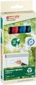 Edding EcoLine 31 - Pack de 4 marqueurs permanents - noir, rouge, bleu, vert