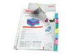Esselte - protège-documents relié - 8 positions - pour A4 - à onglets - translucide incolore
