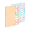 Viquel Rainbow Pastel - trieur à soufflet - 8 positions - pour A4 - à onglets - disponible en différents coloris