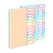 Viquel Rainbow Pastel - trieur à soufflet - 12 positions - pour A4 - à onglets - disponible en différents coloris