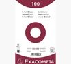 Exacompta - Pack de 100 Fiches Bristol non perforées - 12,5 x 20 cm -  dots - blanc