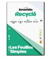 Bureau Vallée Recyclé - feuilles simples A4 - 300 pages - grands carreaux (Seyes) - perforées