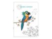 Kiub - Carnet à dessin A5 - 48 pages - perroquet