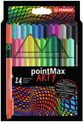 STABILO pointMax ARTY - 24 Feutres de coloriage - pointe moyenne - couleurs assorties