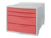 Esselte Colour'Breeze - Module de classement 5 tiroirs - corail