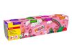 Eberhard Faber - pâte à modeler - mini - 100 g - orange brillant, vert à paillettes, rose paillette, glitter purple (pack de 4)