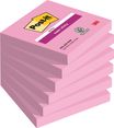 Post-it - 6 Blocs notes de 90 feuilles Super Sticky - rose tropical - 76 x 76 mm