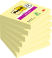 Post-it - 4 Blocs notes + 2 gratuits de 90 feuilles Super Sticky - jaune canari - 76 x 76 mm