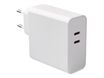 BigBen chargeur secteur pour smartphone 2 USB-C - blanc - 20 et 45 Watt